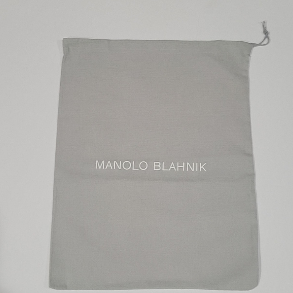 Manolo Blahnik linen dust bag